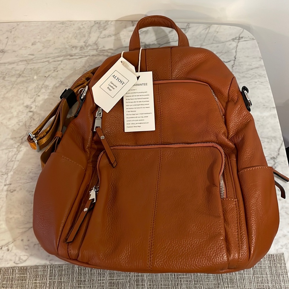 Soft Leather Backpack/Purse